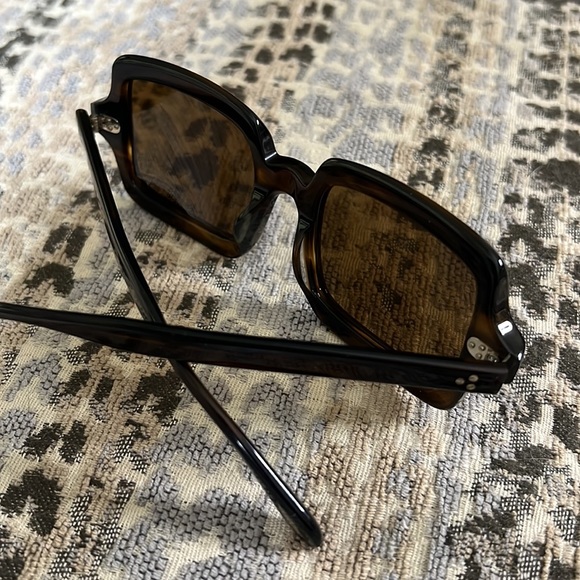 Oliver People’s Avri Square Tortoise Polarized Sunglasses 50mm New - Picture 10 of 13